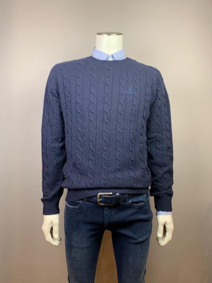 Gant pullover kabel evening blue